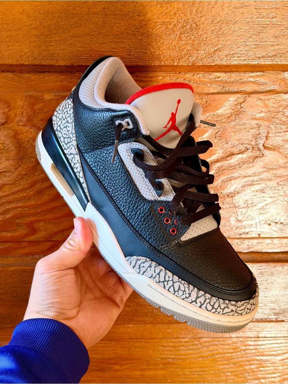 Nike Air Jordan 3 Retro Black Cement 854262-001 Men's Size 11